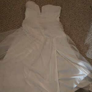 White Dress Perfect For Bridal Shower